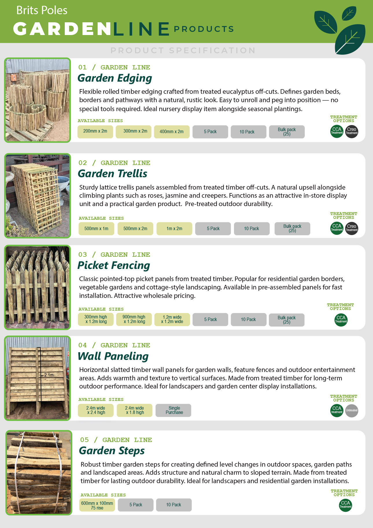 Brits Poles Garden Line Brochure